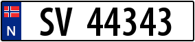 Truck License Plate